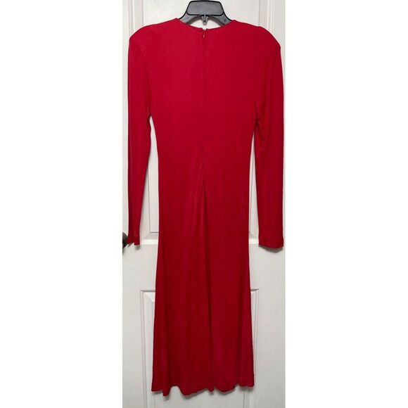 FARM RIO Red Twisted jersey midi dress Size M - Picture 6 of 14